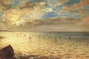 Eugene Delacroix The Sea at Dieppe (mk05) Sweden oil painting reproduction